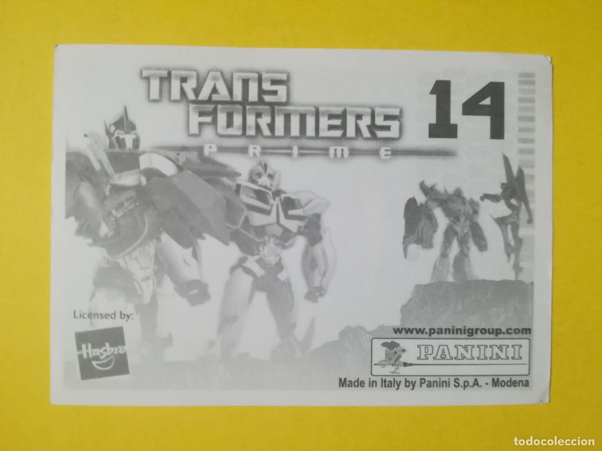 Coleccionismo cromos antiguos: Cromo Transformers Prime N&ordm; 14. Sin pegar. - Foto 2