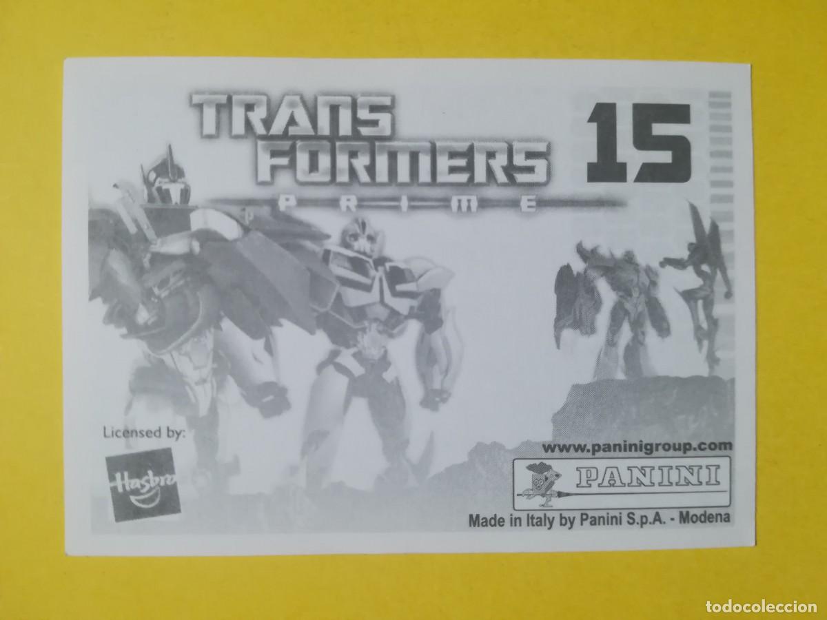 Coleccionismo cromos antiguos: Cromo Transformers Prime N&ordm; 15. Sin pegar. - Foto 2