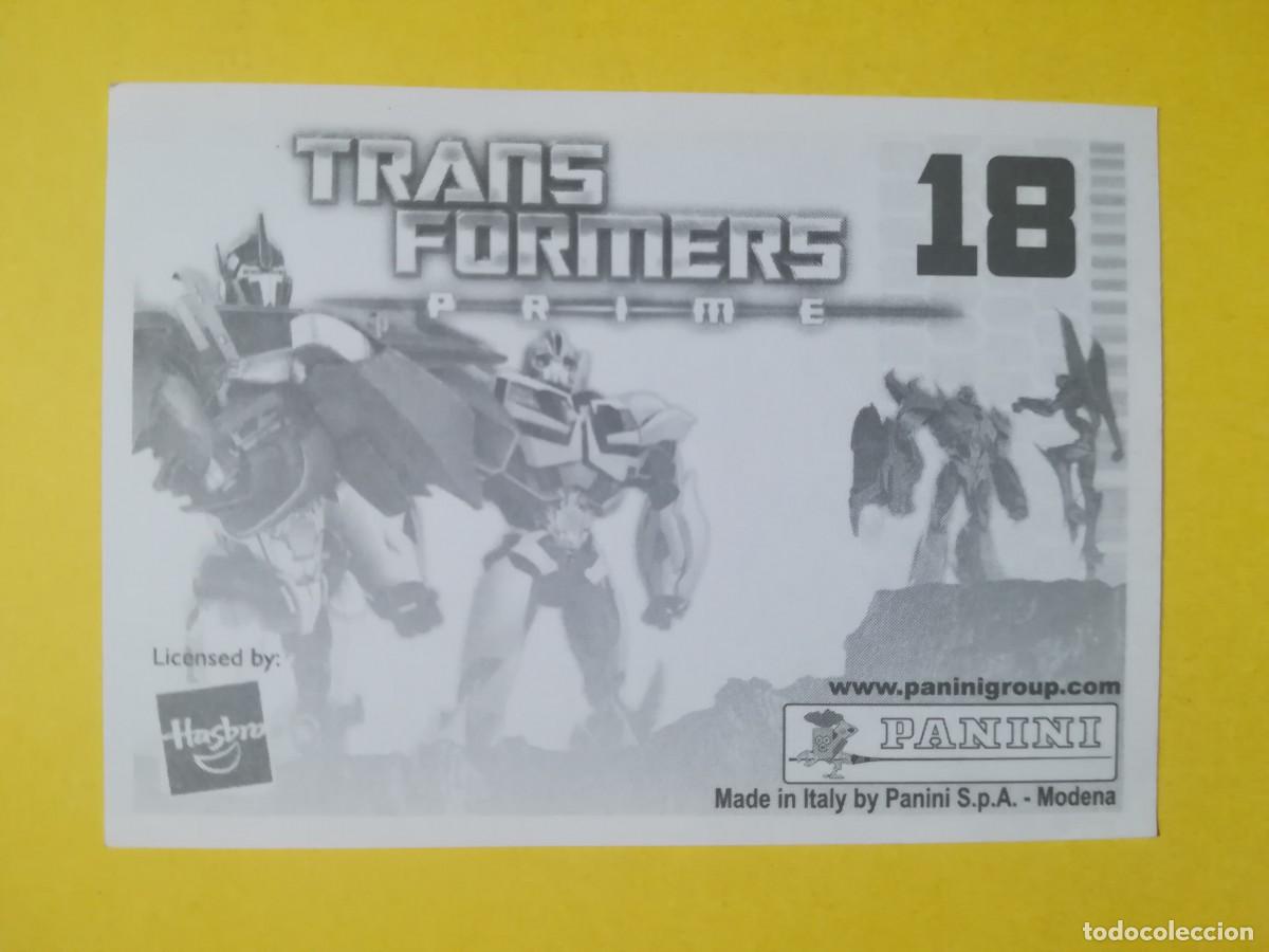 Coleccionismo cromos antiguos: Cromo Transformers Prime N&ordm; 18. Sin pegar. - Foto 2