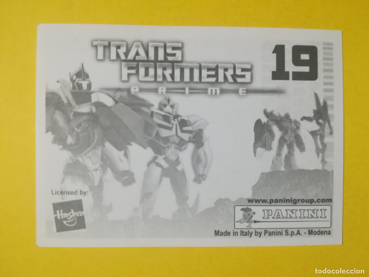 Coleccionismo cromos antiguos: Cromo Transformers Prime N&ordm; 19. Sin pegar. - Foto 2