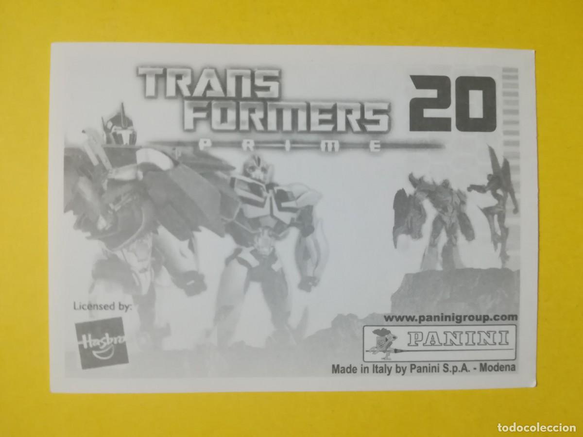 Coleccionismo cromos antiguos: Cromo Transformers Prime N&ordm; 20. Sin pegar. - Foto 2