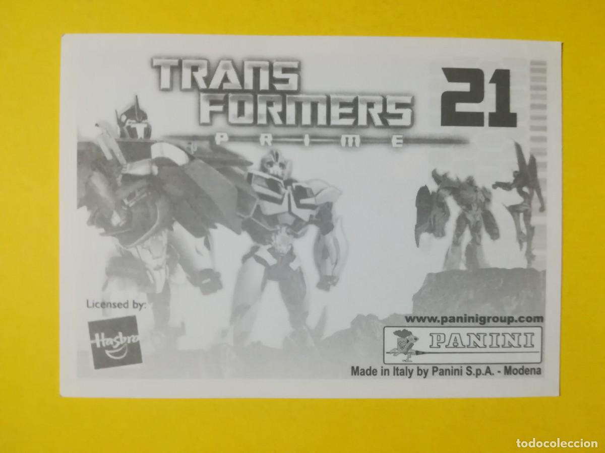Coleccionismo cromos antiguos: Cromo Transformers Prime N&ordm; 21. Sin pegar. - Foto 2