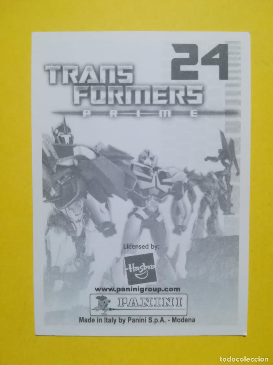 Coleccionismo cromos antiguos: Cromo Transformers Prime N&ordm; 24. Sin pegar. - Foto 2