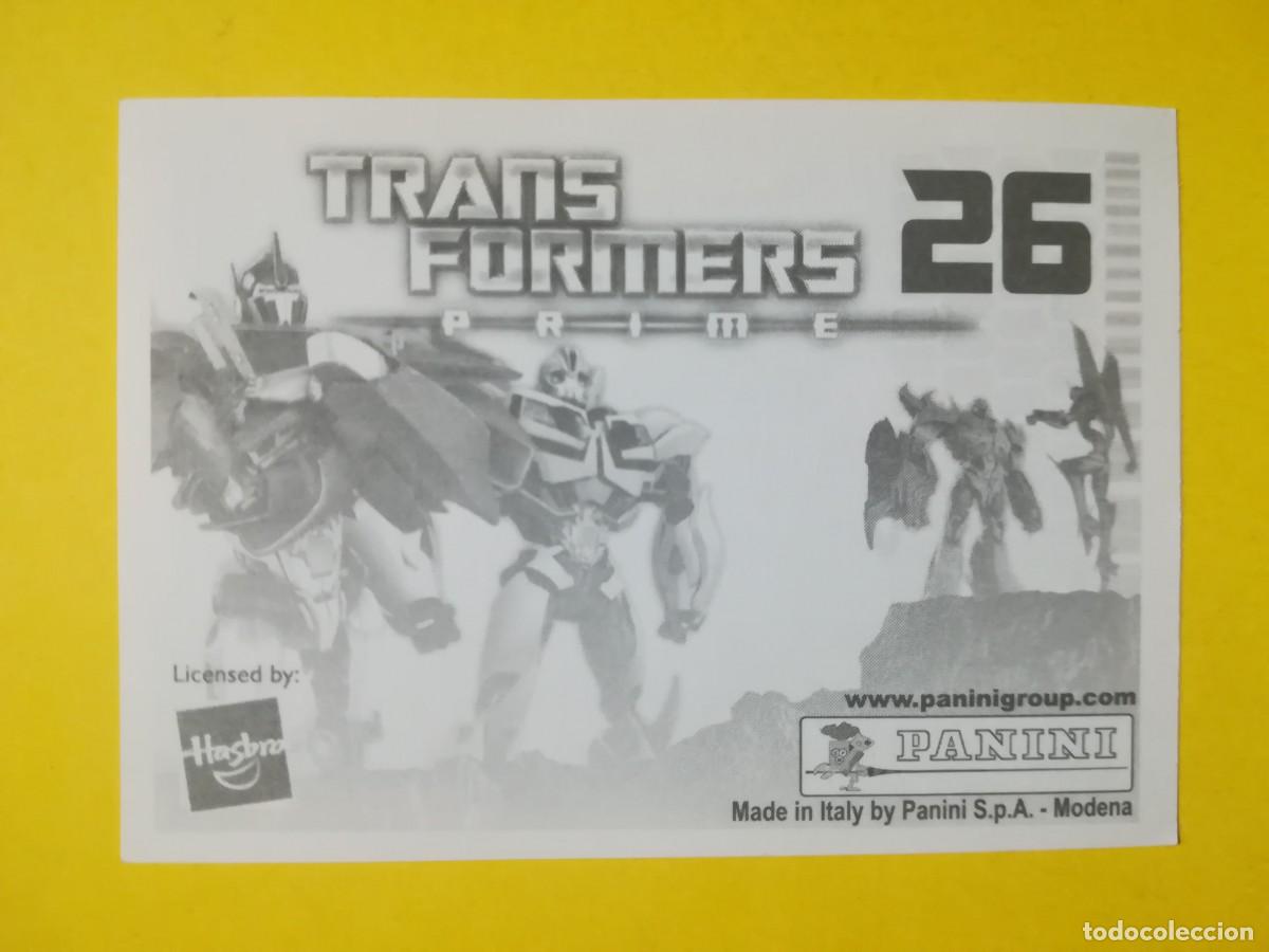 Coleccionismo cromos antiguos: Cromo Transformers Prime N&ordm; 26. Sin pegar. - Foto 2