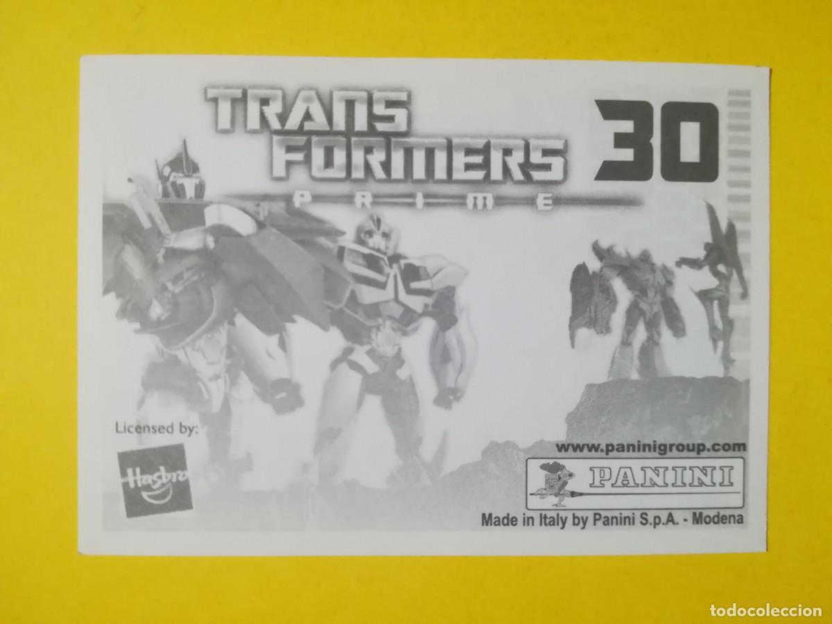Coleccionismo cromos antiguos: Cromo Transformers Prime N&ordm; 30. Sin pegar. - Foto 2