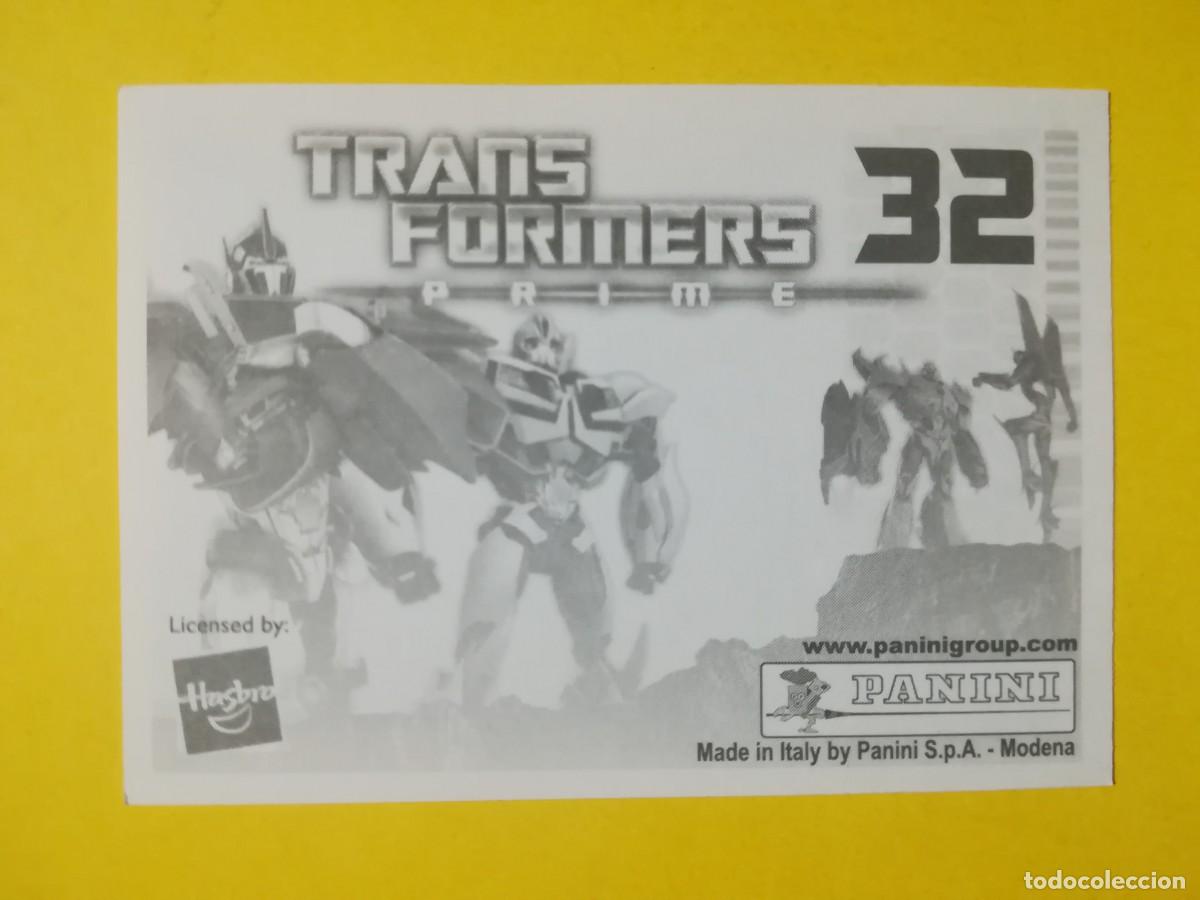 Coleccionismo cromos antiguos: Cromo Transformers Prime N&ordm; 32. Sin pegar. - Foto 2