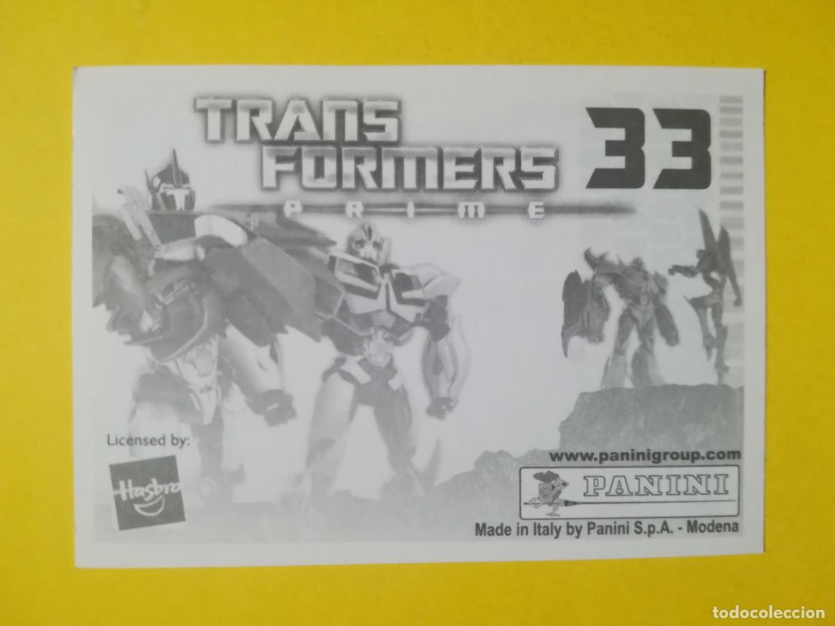 Coleccionismo cromos antiguos: Cromo Transformers Prime N&ordm; 33. Sin pegar. - Foto 2