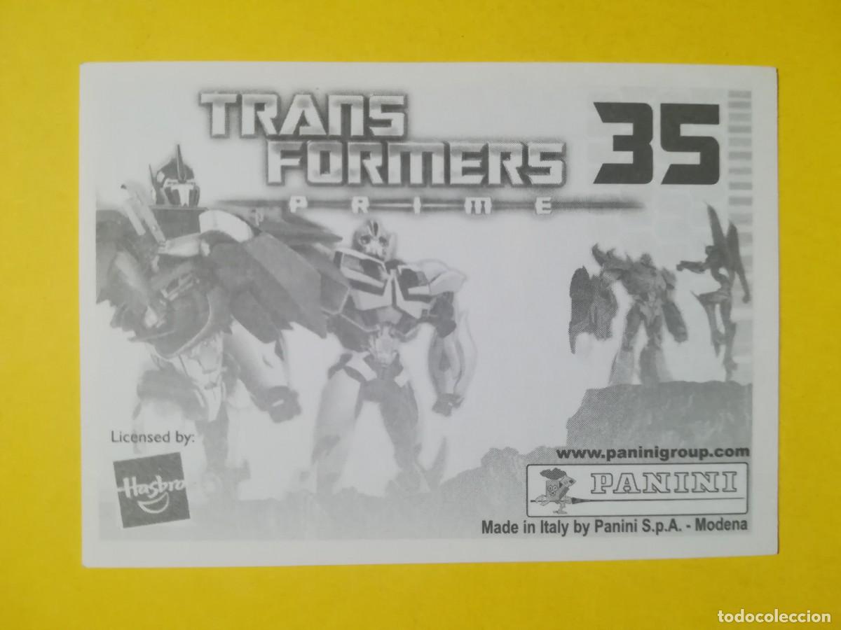 Coleccionismo cromos antiguos: Cromo Transformers Prime N&ordm; 35. Sin pegar. - Foto 2