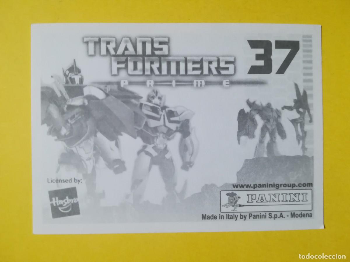 Coleccionismo cromos antiguos: Cromo Transformers Prime N&ordm; 37. Sin pegar. - Foto 2