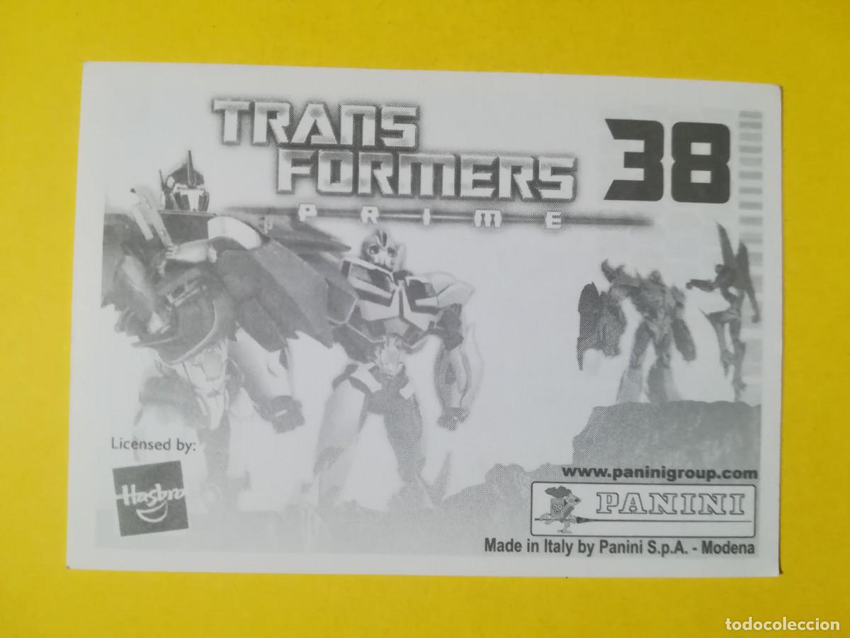 Coleccionismo cromos antiguos: Cromo Transformers Prime N&ordm; 38. Sin pegar. - Foto 2