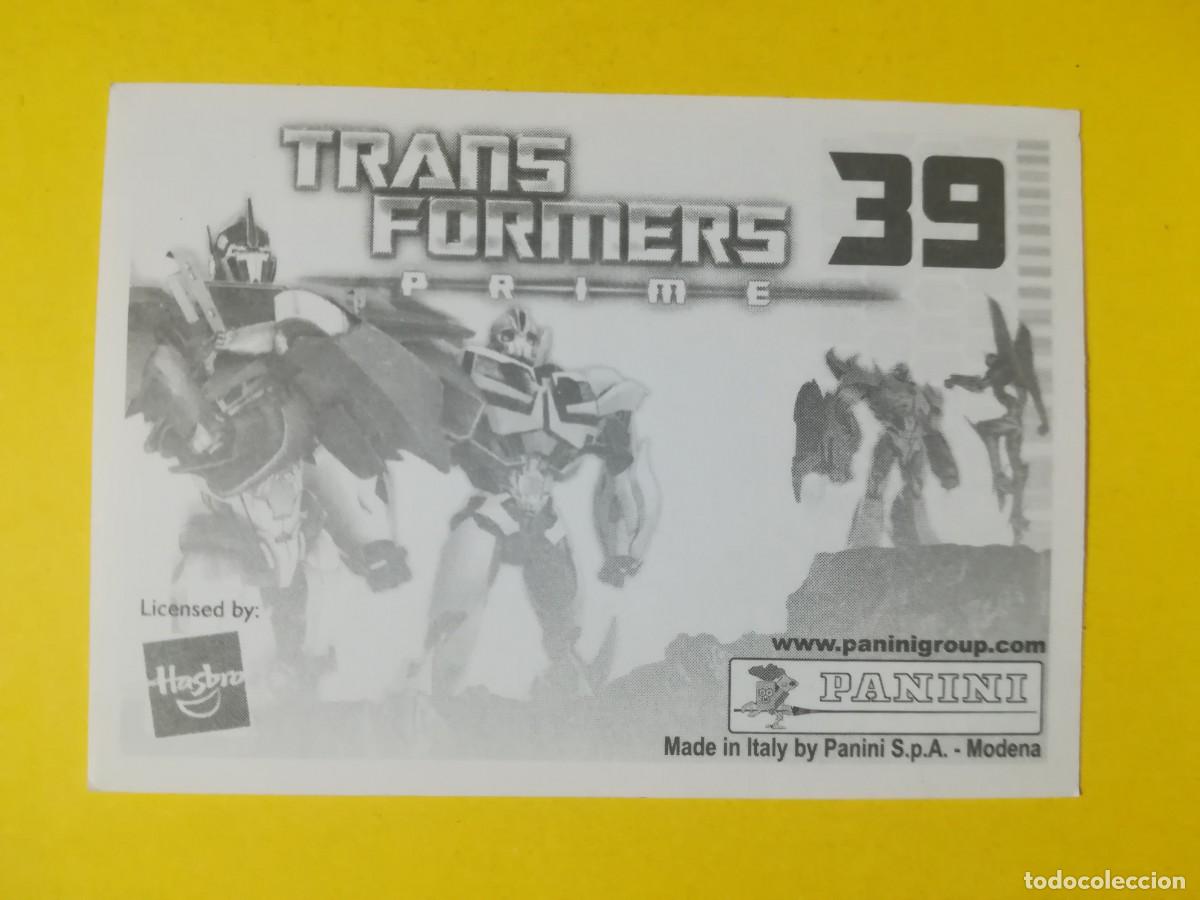Coleccionismo cromos antiguos: Cromo Transformers Prime N&ordm; 39. Sin pegar. - Foto 2