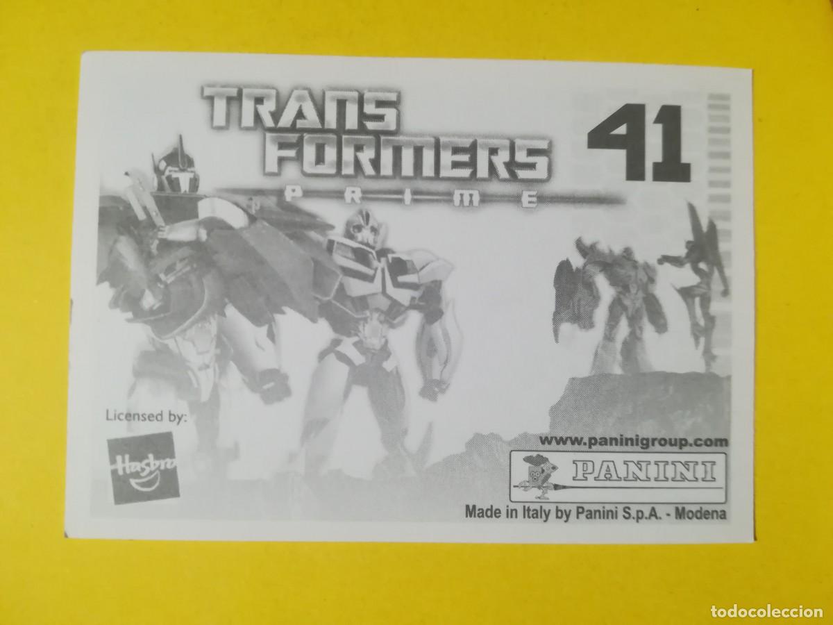 Coleccionismo cromos antiguos: Cromo Transformers Prime N&ordm; 41. Sin pegar. - Foto 2