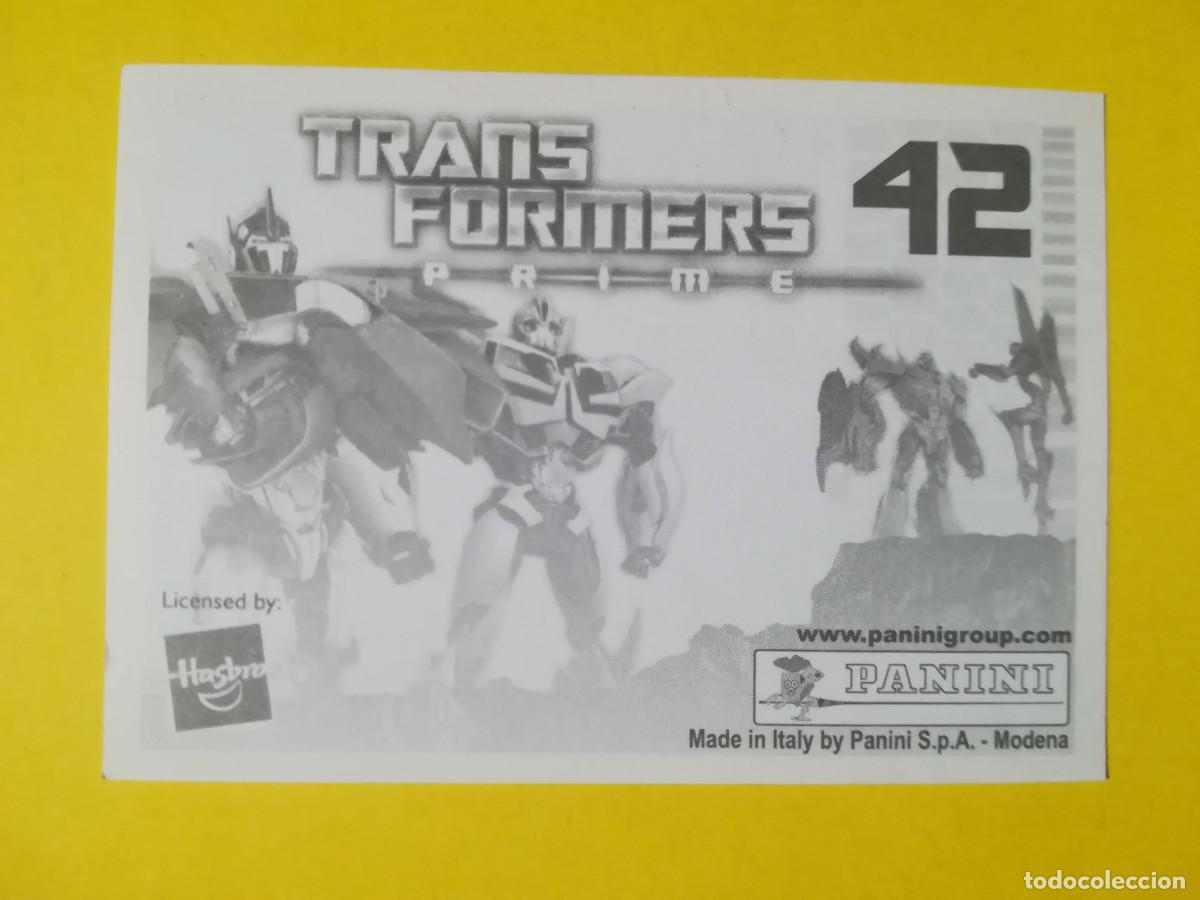 Coleccionismo cromos antiguos: Cromo Transformers Prime N&ordm; 42. Sin pegar. - Foto 2