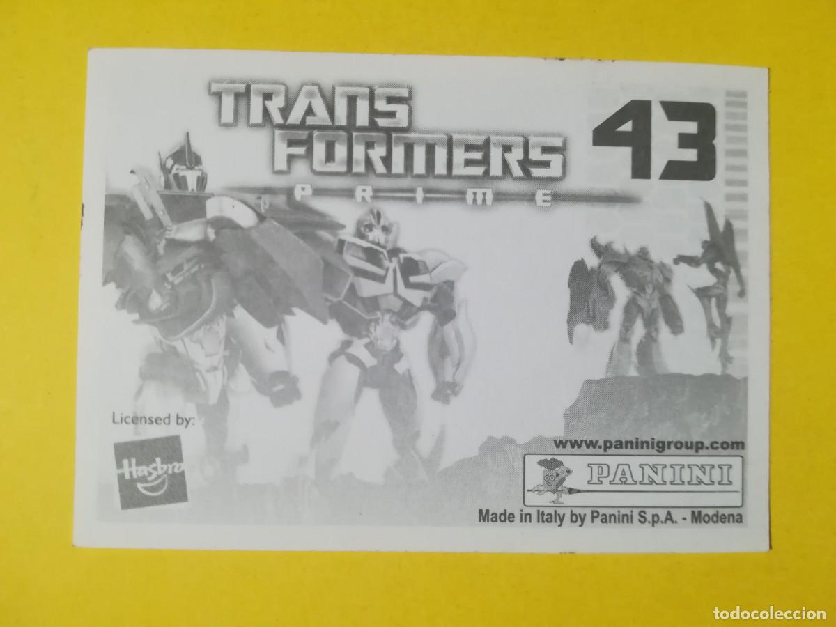Coleccionismo cromos antiguos: Cromo Transformers Prime N&ordm; 43. Sin pegar. - Foto 2
