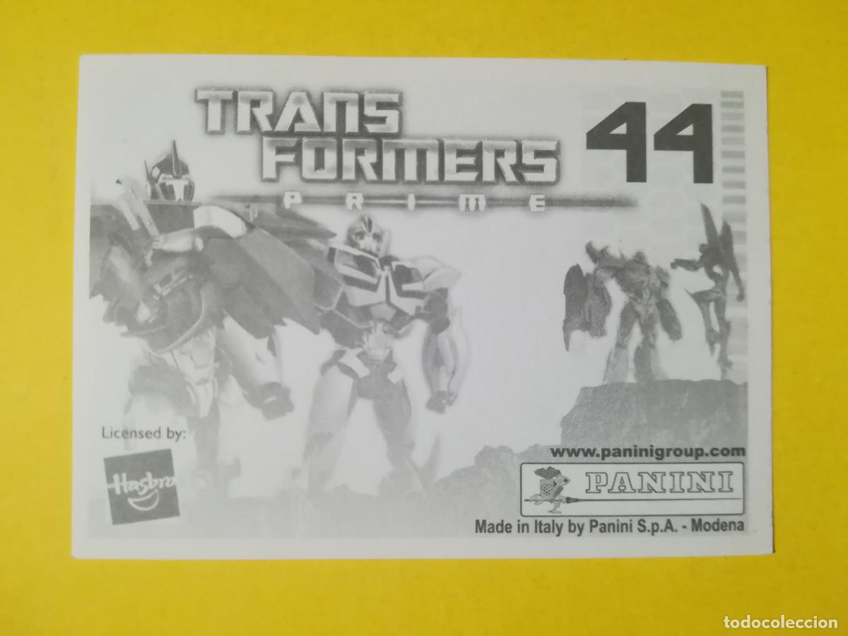 Coleccionismo cromos antiguos: Cromo Transformers Prime N&ordm; 44. Sin pegar. - Foto 2