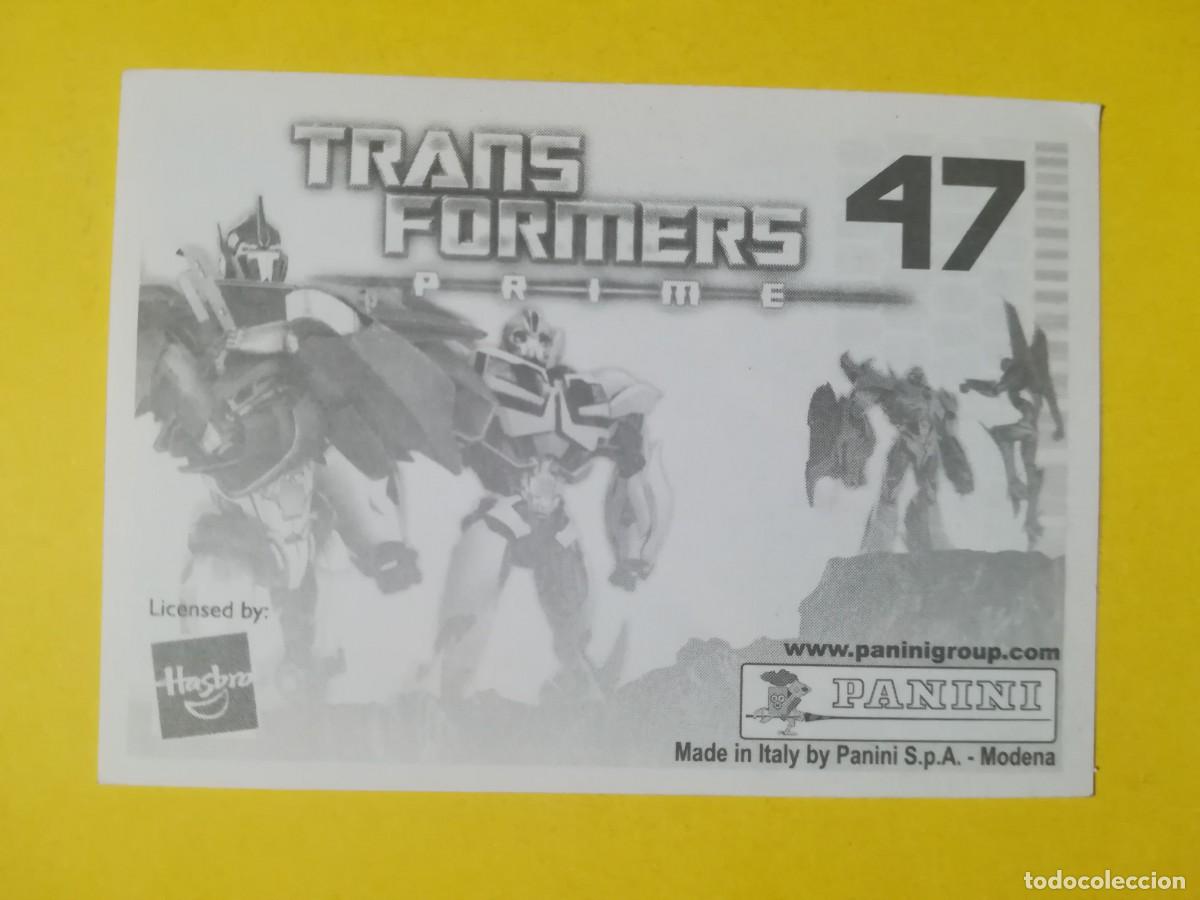 Coleccionismo cromos antiguos: Cromo Transformers Prime N&ordm; 47. Sin pegar. - Foto 2