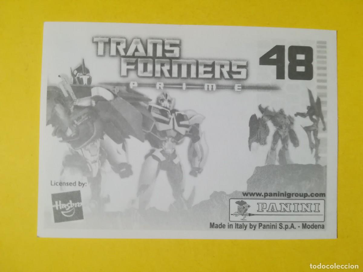 Coleccionismo cromos antiguos: Cromo Transformers Prime N&ordm; 48. Sin pegar. - Foto 2