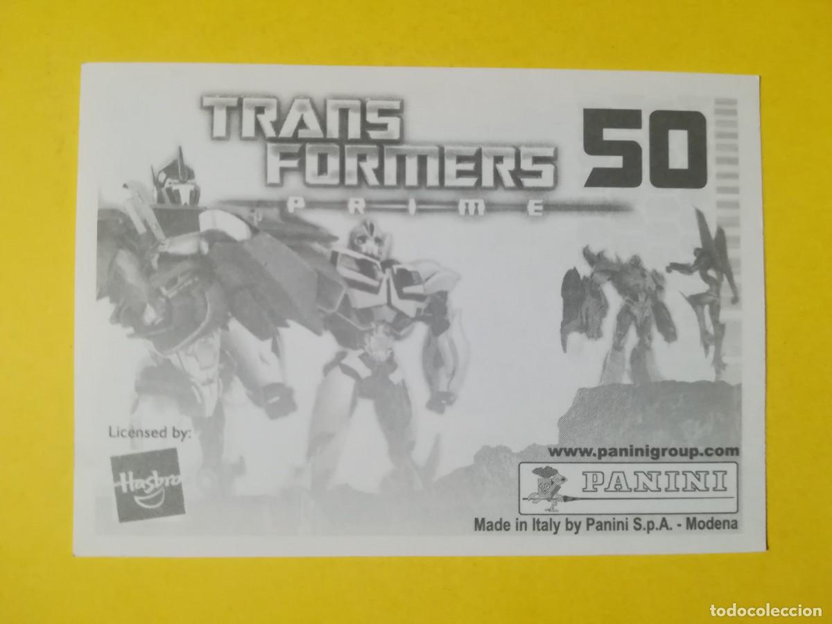 Coleccionismo cromos antiguos: Cromo Transformers Prime N&ordm; 50. Sin pegar. - Foto 2