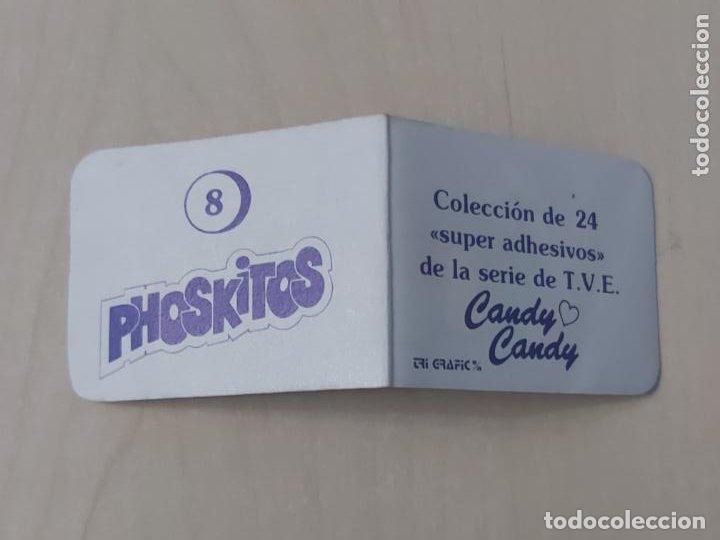Coleccionismo cromos antiguos: N&ordm; 08 - PHOSKITOS CANDY CANDY - SERIE DE TV - Foto 2