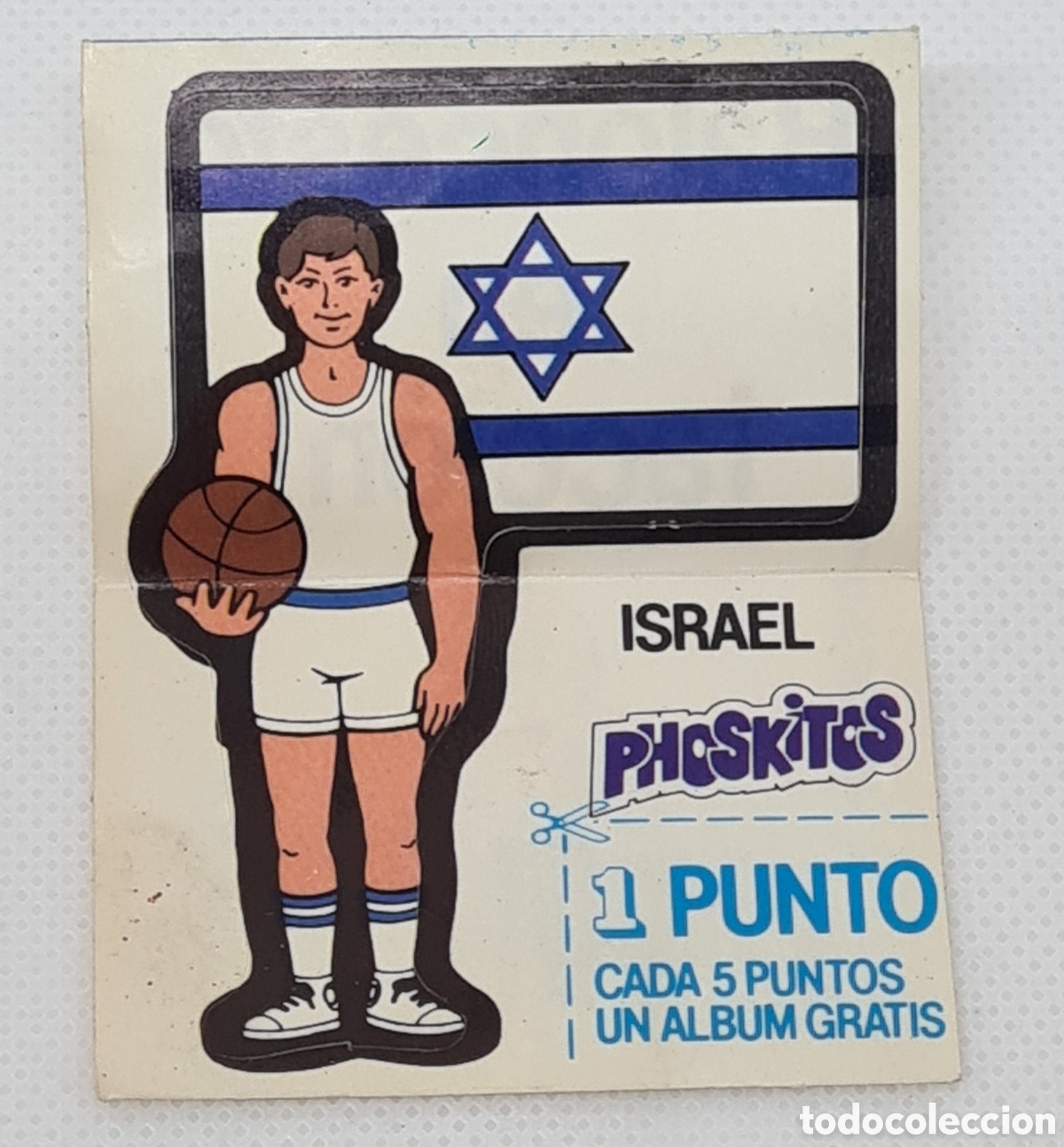 Coleccionismo cromos antiguos: CROMO BALONCESTO EN ACCION PHOSKITOS N&ordm; 18 ISRAEL SIN PEGAR Y CON PUNTO
