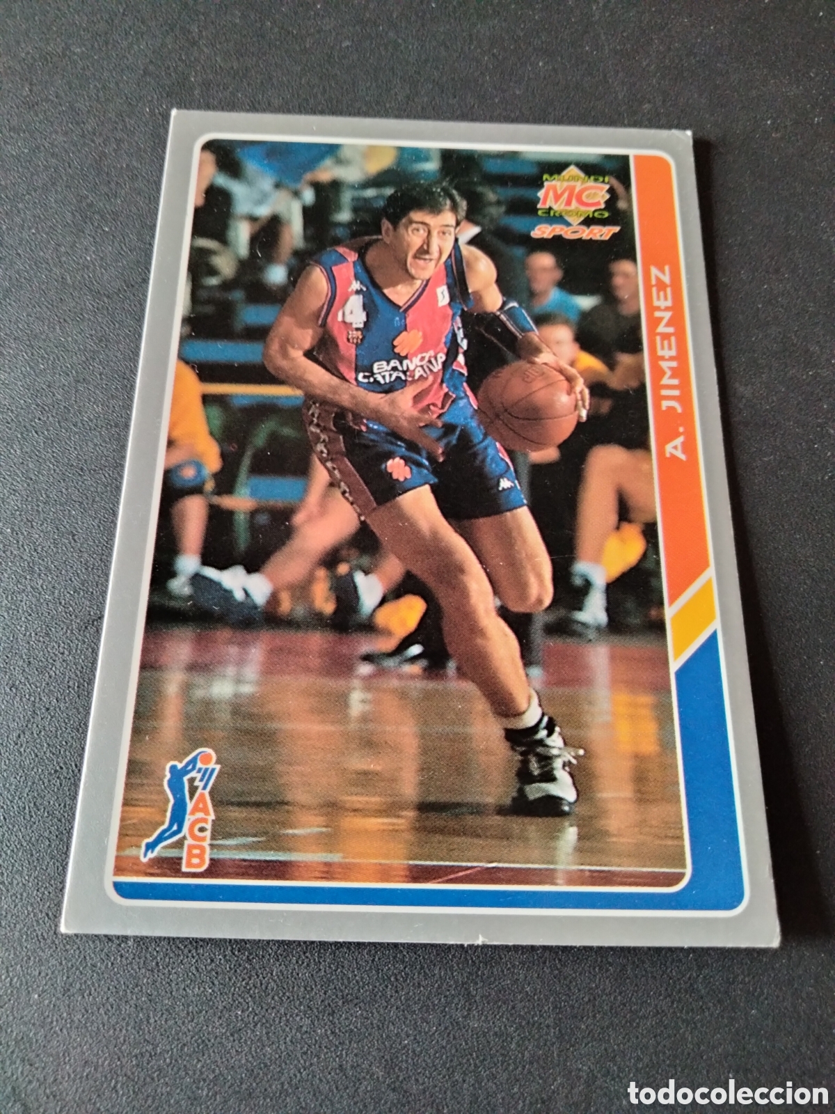Collectionnisme Cartes &agrave; collectionner anciennes: ANDRES JIM&Eacute;NEZ # 15 FC. BARCELONA ACB FICHAS DE LA LIGA 94/95 MUNDICROMO SPORT