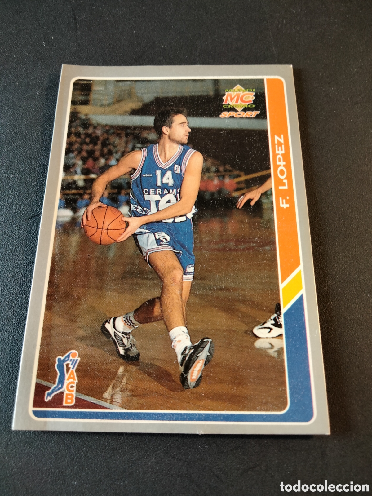 Colecionismo Cromos antigos: F. LOPEZ # 60 BASKONIA TAUGRES ACB FICHAS DE LA LIGA 94/95 MUNDICROMO SPORT