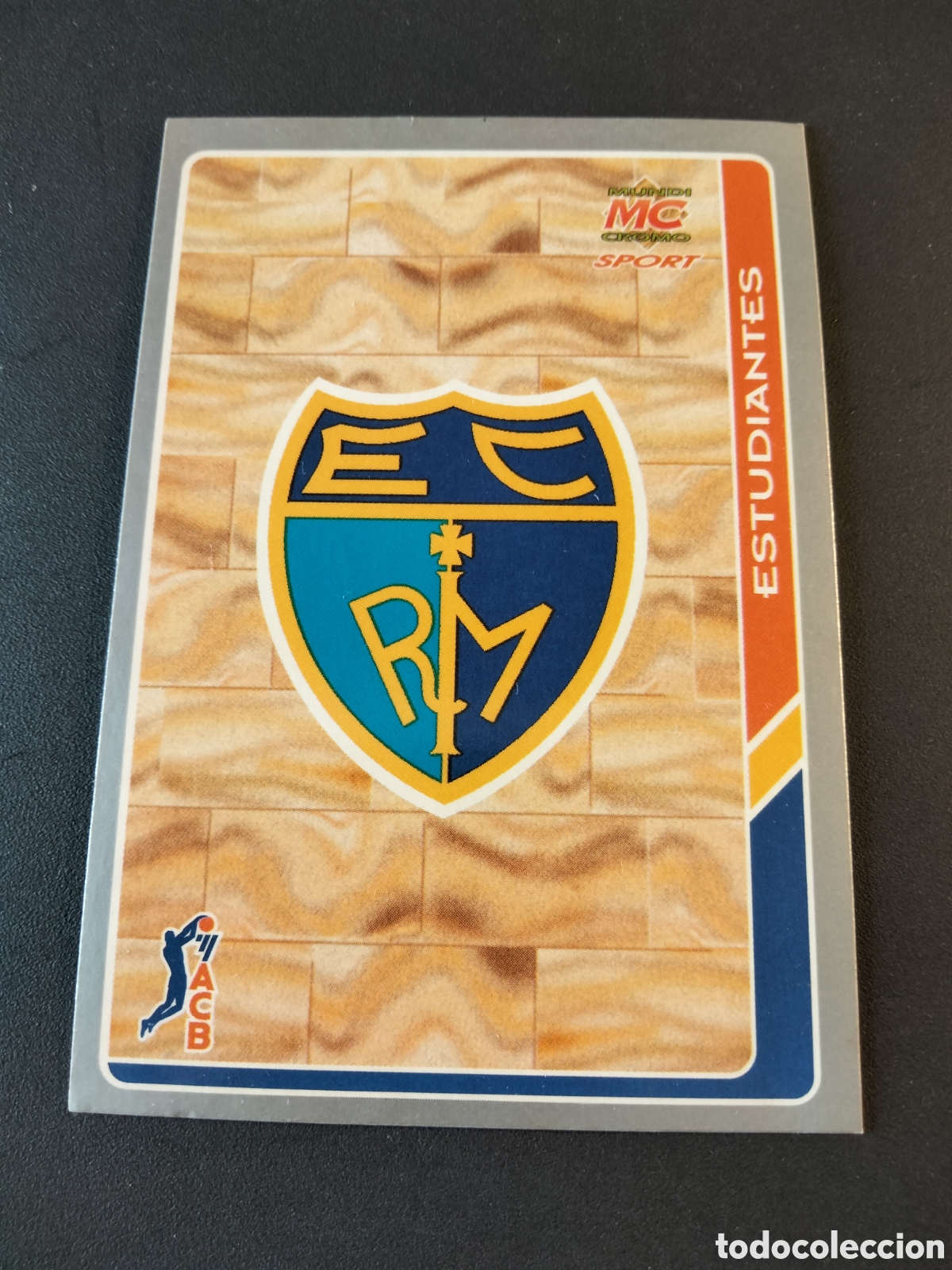Sammeln alte Sammelbilder: ESCUDO # 37 ESTUDIANTES ACB FICHAS DE LA LIGA 94/95 MUNDICROMO SPORT