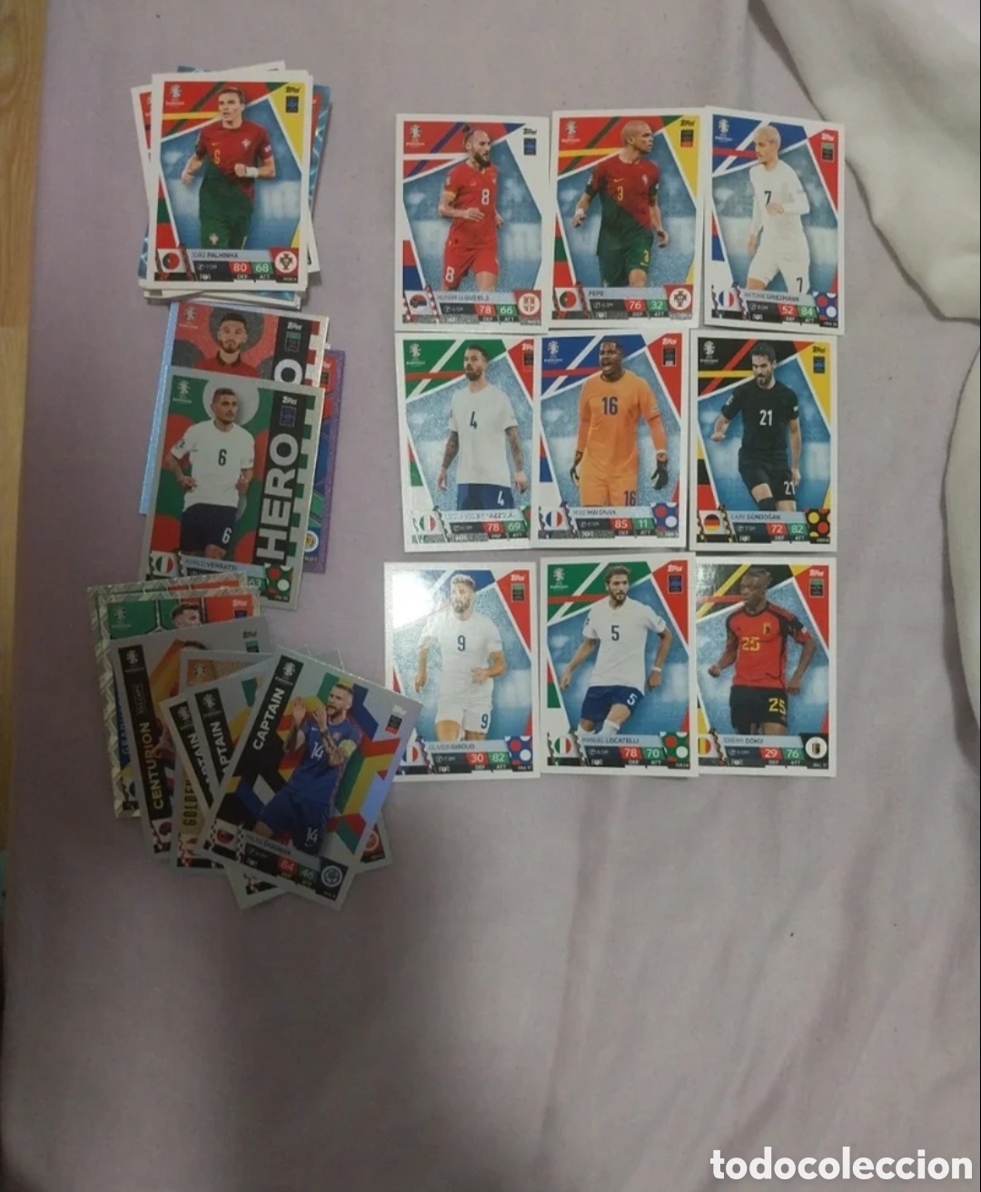 Coleccionismo Cromos antiguos: Lote de 50 Cromos euro2024