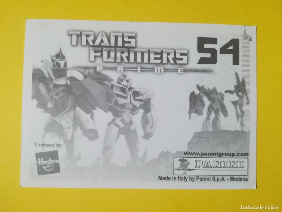 Coleccionismo cromos antiguos: Cromo Transformers Prime N&ordm; 54. Sin pegar. - Foto 2