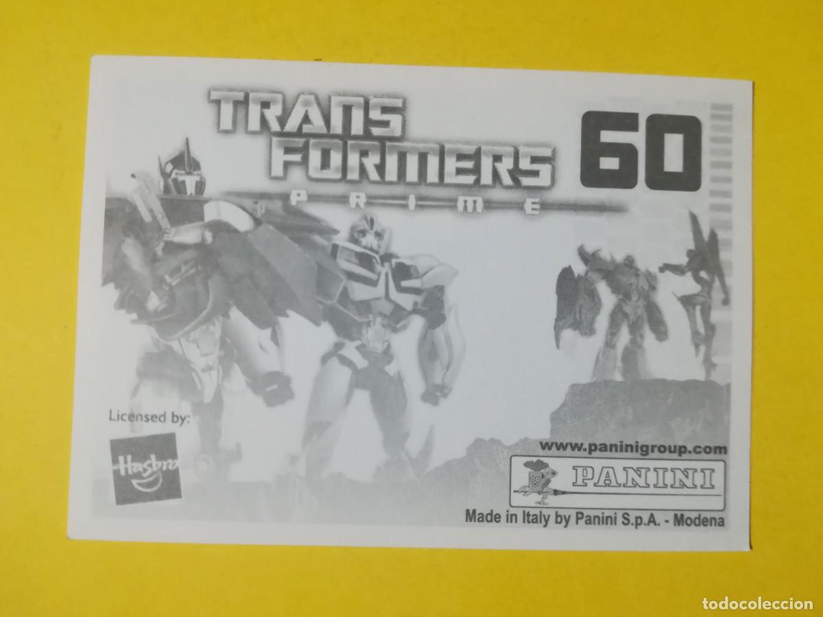 Coleccionismo cromos antiguos: Cromo Transformers Prime N&ordm; 60. Sin pegar. - Foto 2