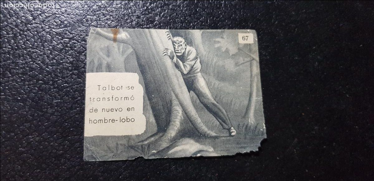 Coleccionismo Cromos antiguos: FRANKENSTEIN Y EL HOMBRE LOBO. EDITORIAL FHER. 1946 CROMO N&ordm; 67