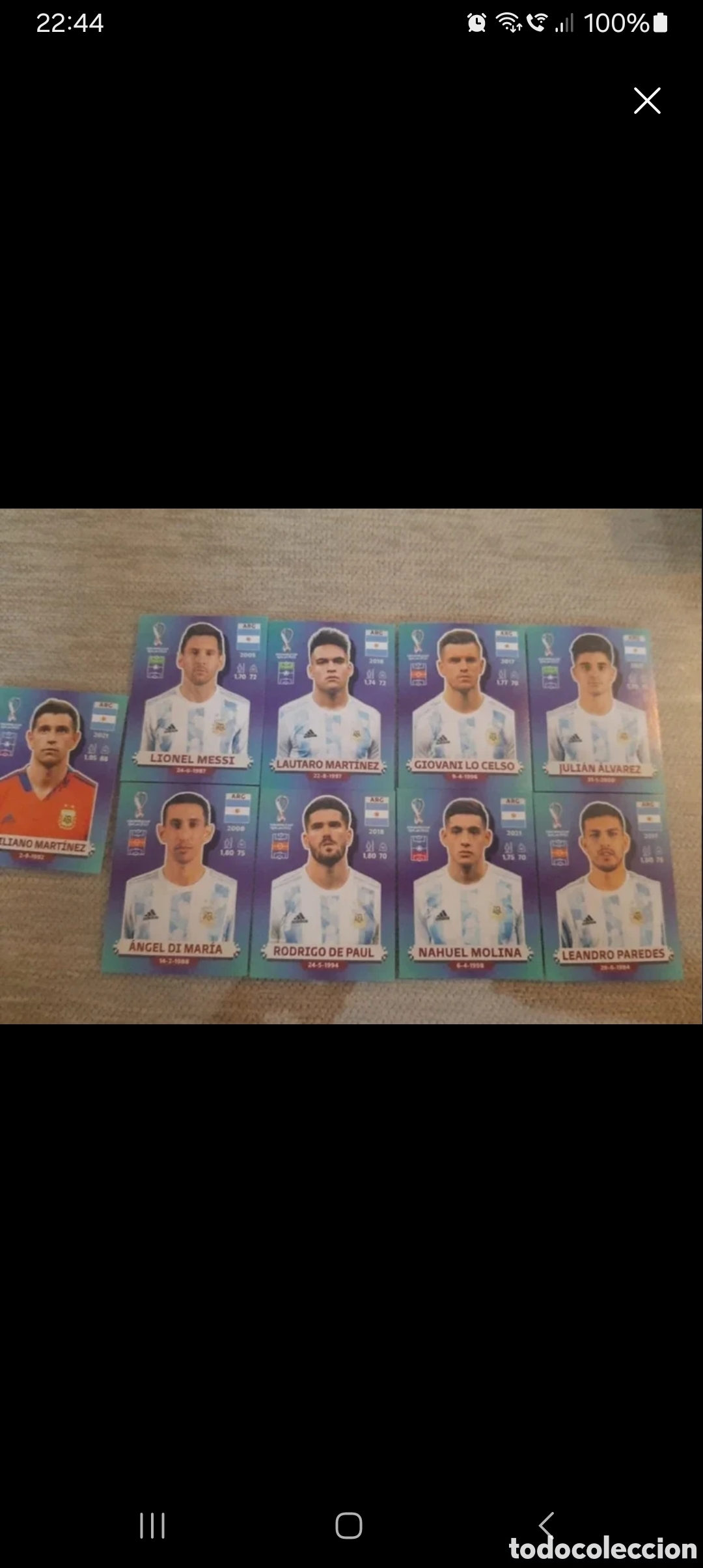 Coleccionismo Cromos antiguos: Lote Cromos Selecci&oacute;n Argentina