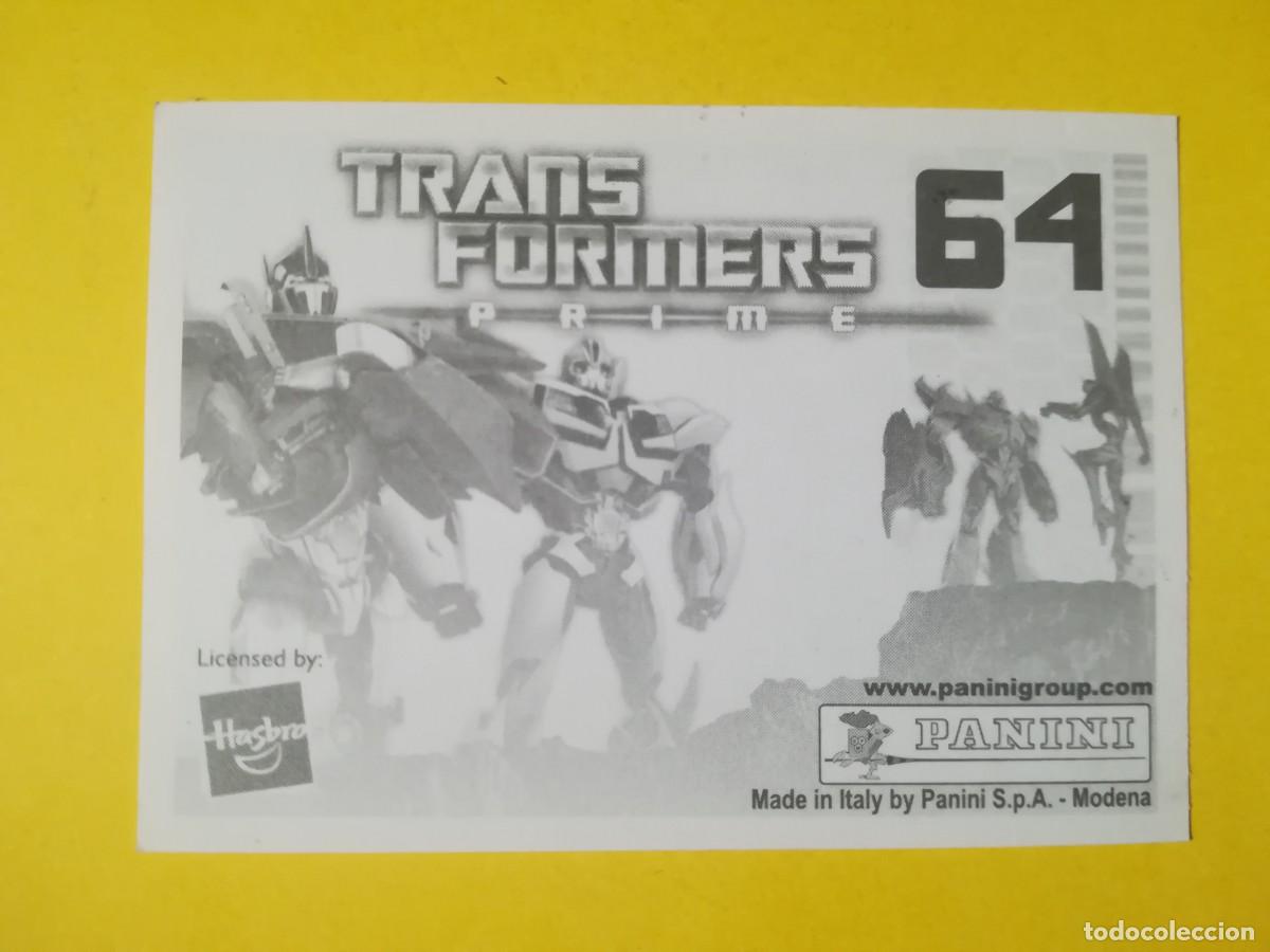 Coleccionismo cromos antiguos: Cromo Transformers Prime N&ordm; 64. Sin pegar. - Foto 2