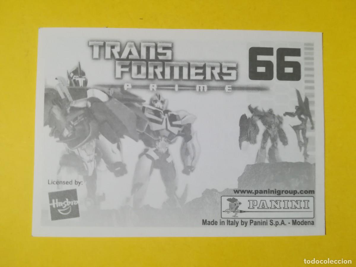 Coleccionismo cromos antiguos: Cromo Transformers Prime N&ordm; 66. Sin pegar. - Foto 2