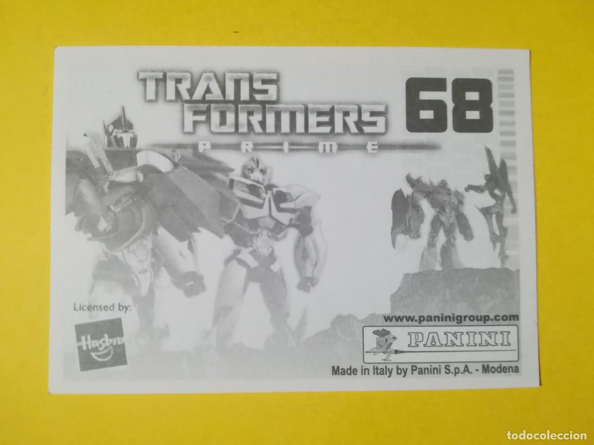 Coleccionismo cromos antiguos: Cromo Transformers Prime N&ordm; 68. Sin pegar. - Foto 2