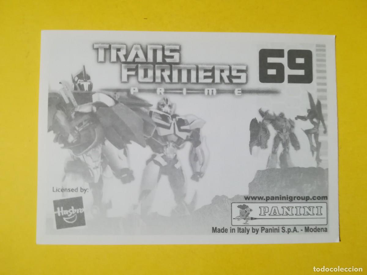 Coleccionismo cromos antiguos: Cromo Transformers Prime N&ordm; 69. Sin pegar. - Foto 2