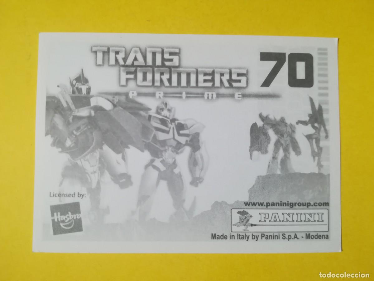 Coleccionismo cromos antiguos: Cromo Transformers Prime N&ordm; 70. Sin pegar. - Foto 2