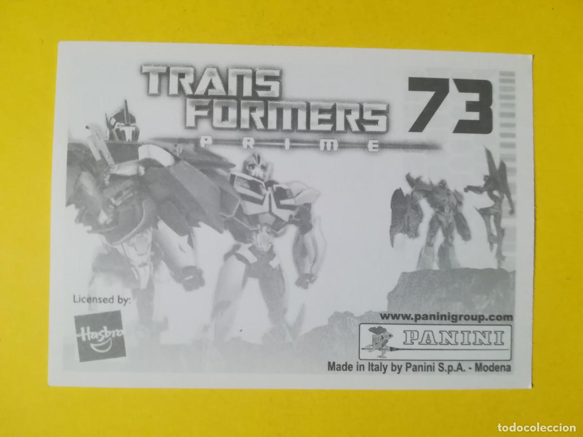 Coleccionismo cromos antiguos: Cromo Transformers Prime N&ordm; 73. Sin pegar. - Foto 2