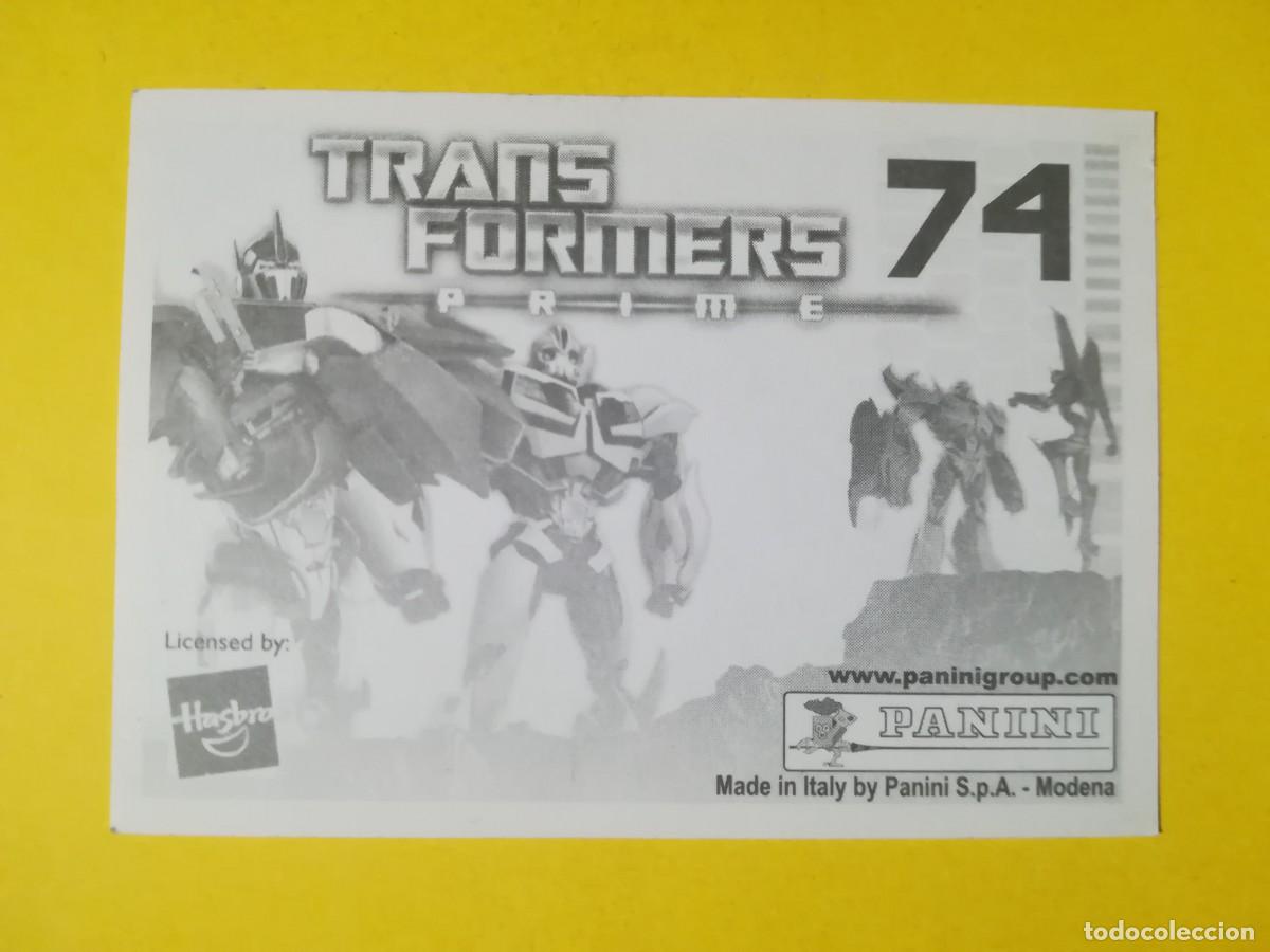 Coleccionismo cromos antiguos: Cromo Transformers Prime N&ordm; 74. Sin pegar. - Foto 2