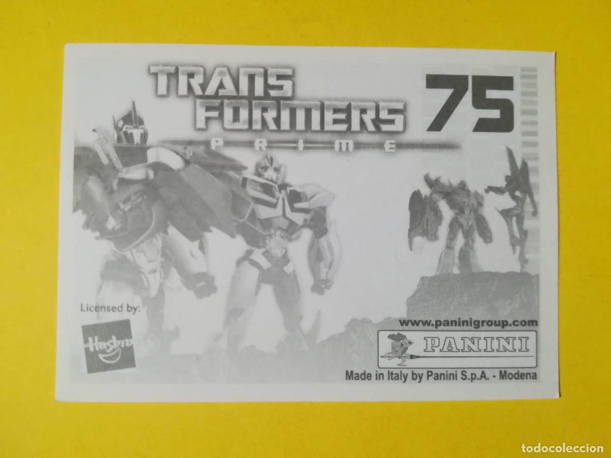 Coleccionismo cromos antiguos: Cromo Transformers Prime N&ordm; 75. Sin pegar. - Foto 2
