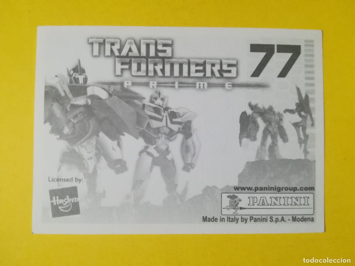 Coleccionismo cromos antiguos: Cromo Transformers Prime N&ordm; 77. Sin pegar. - Foto 2