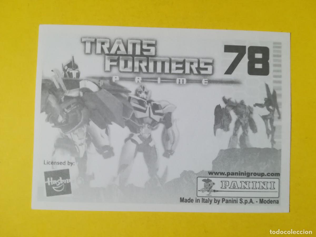 Coleccionismo cromos antiguos: Cromo Transformers Prime N&ordm; 78. Sin pegar. - Foto 2