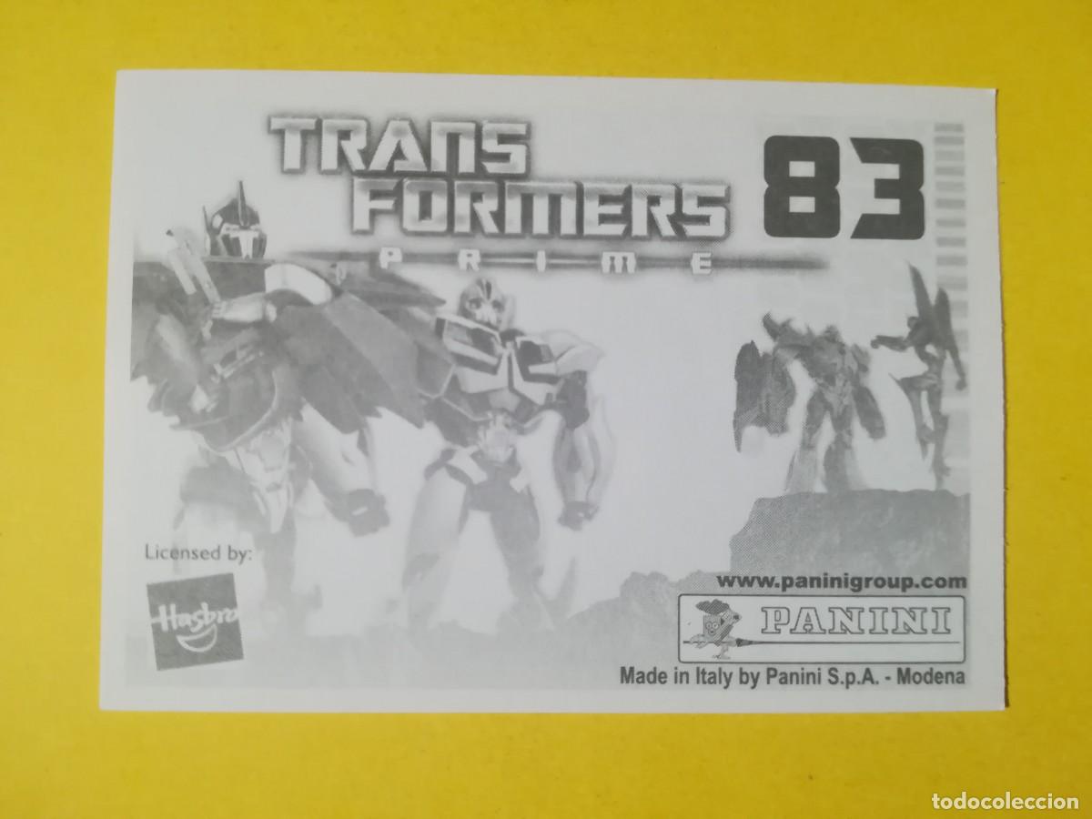 Coleccionismo cromos antiguos: Cromo Transformers Prime N&ordm; 83. Sin pegar. - Foto 2