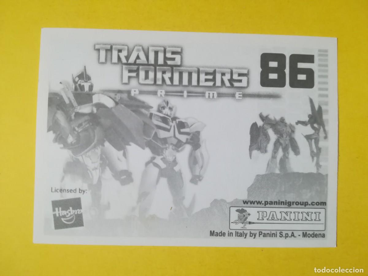 Coleccionismo cromos antiguos: Cromo Transformers Prime N&ordm; 86. Sin pegar. - Foto 2