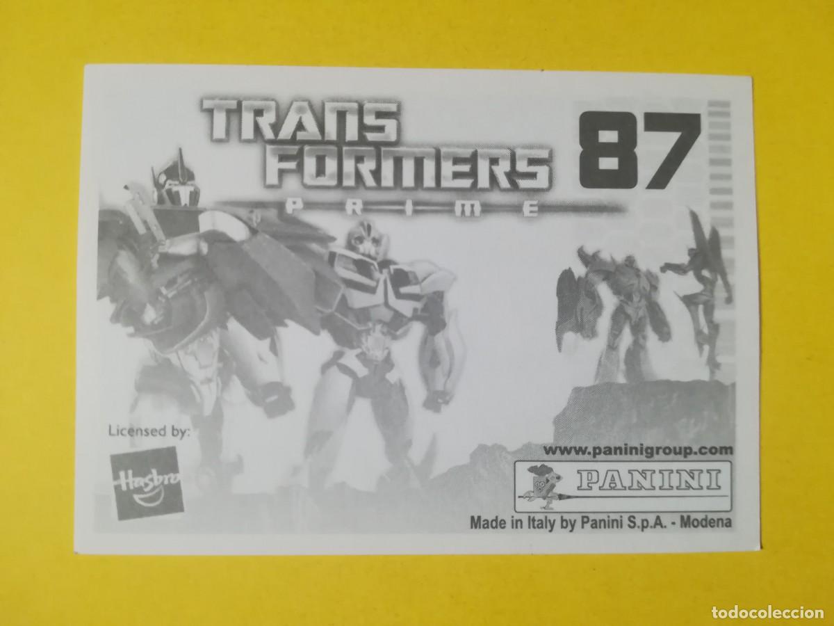 Coleccionismo cromos antiguos: Cromo Transformers Prime N&ordm; 87. Sin pegar. - Foto 2