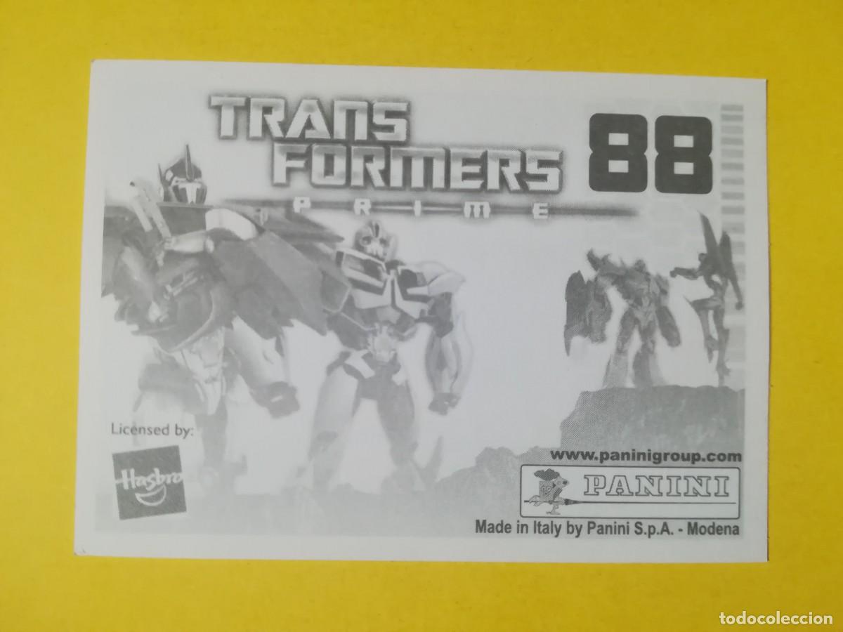 Coleccionismo cromos antiguos: Cromo Transformers Prime N&ordm; 88. Sin pegar. - Foto 2