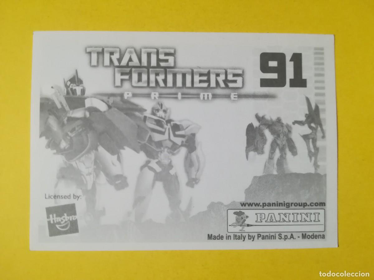 Coleccionismo cromos antiguos: Cromo Transformers Prime N&ordm; 91. Sin pegar. - Foto 2