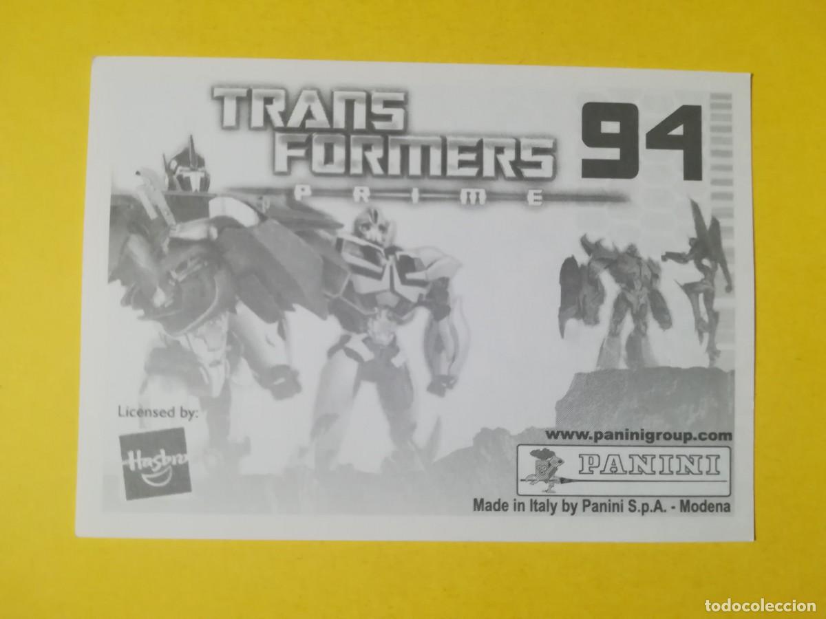 Coleccionismo cromos antiguos: Cromo Transformers Prime N&ordm; 94. Sin pegar. - Foto 2