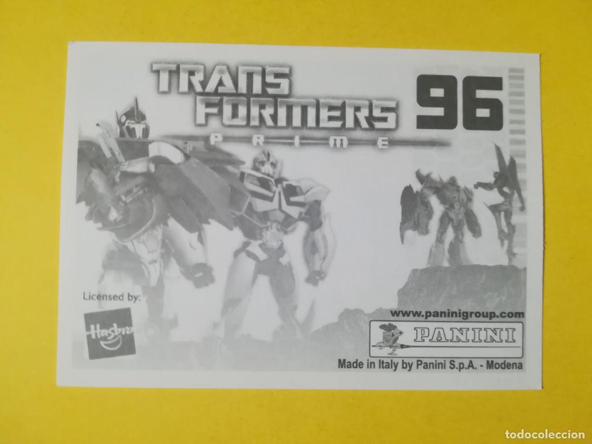 Coleccionismo cromos antiguos: Cromo Transformers Prime N&ordm; 96. Sin pegar. - Foto 2