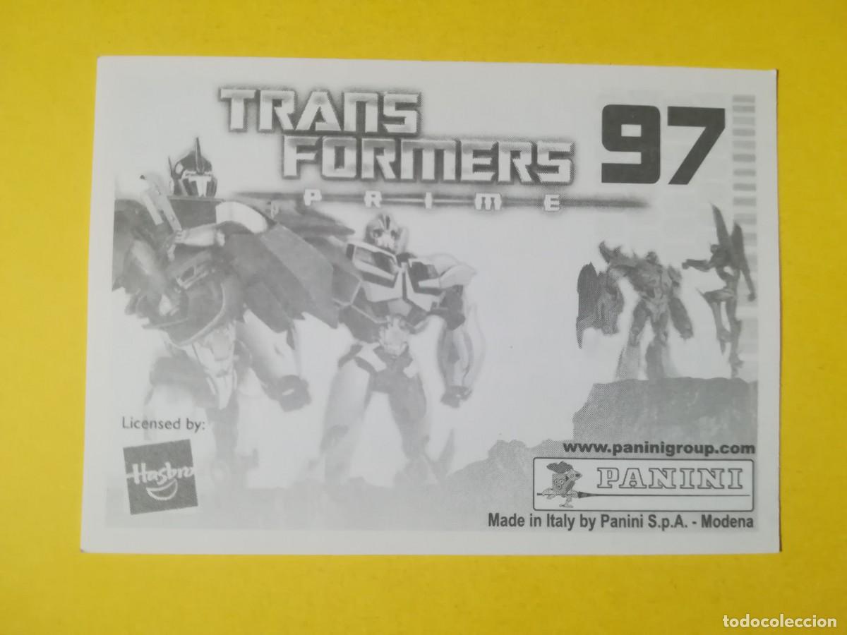 Coleccionismo cromos antiguos: Cromo Transformers Prime N&ordm; 97. Sin pegar. - Foto 2